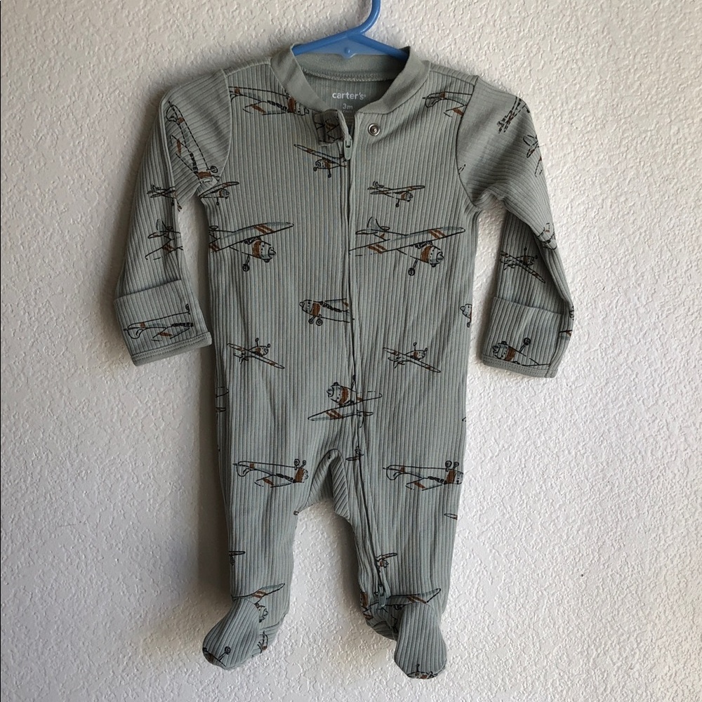 Carter's‎ Kids One Piece with Airplane Design in Gray